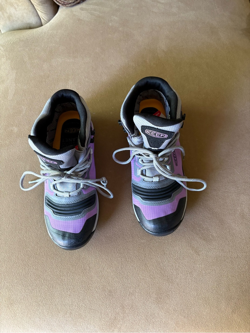 Keen Tempo Hiking Waterproof BootsWomen's Purple and Gray Outdoor Trail Sneakers